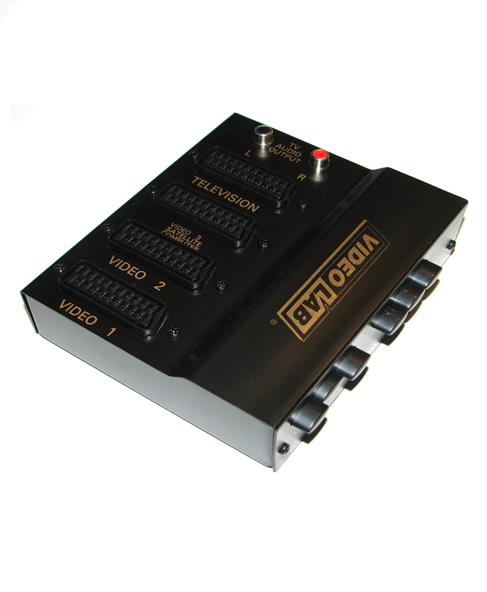Commtel T113YA 3 way Scart Splitter with 2x Phono Out