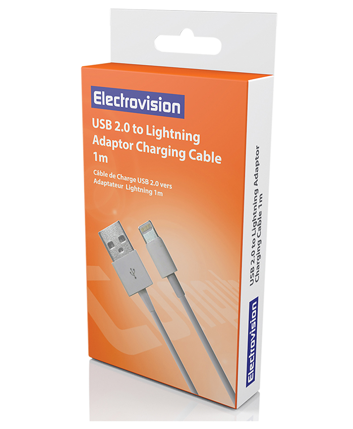 Electrovision A111H USB plug to USB Lightning plug with packing