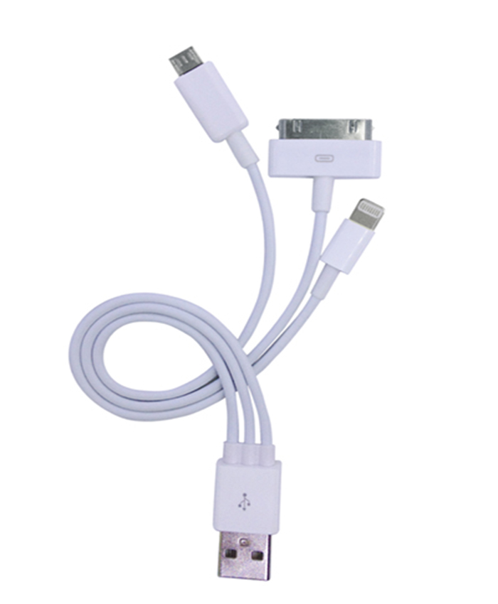 Electrovision A111K 3 in 1 USB to Lighting iPod iPhone connector2