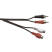 Electrovision A114A 2x Phono Plugs to 2x Phono Sockets