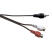 Electrovision A114AF Phono Plug to 2x Phono Socket