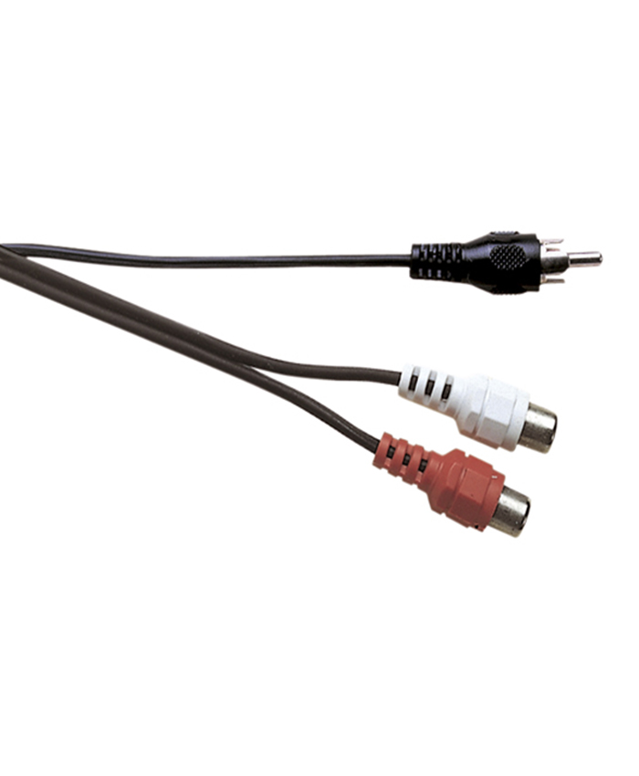 Electrovision A114AF Phono Plug to 2x Phono Socket