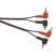 Electrovision A114B 2x Right Angled Phono Plugs to 2x Right Angled Phono Plugs