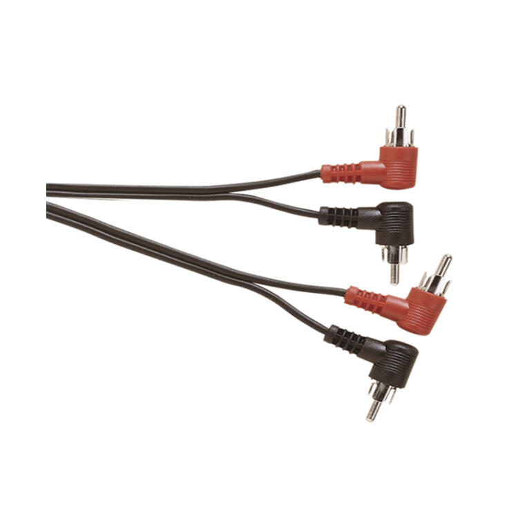 Electrovision A114B 2x Right Angled Phono Plugs to 2x Right Angled Phono Plugs
