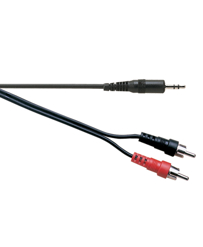 Electrovision A121BA 3.5mm Stereo Jack Plug to 2x Phono Plugs