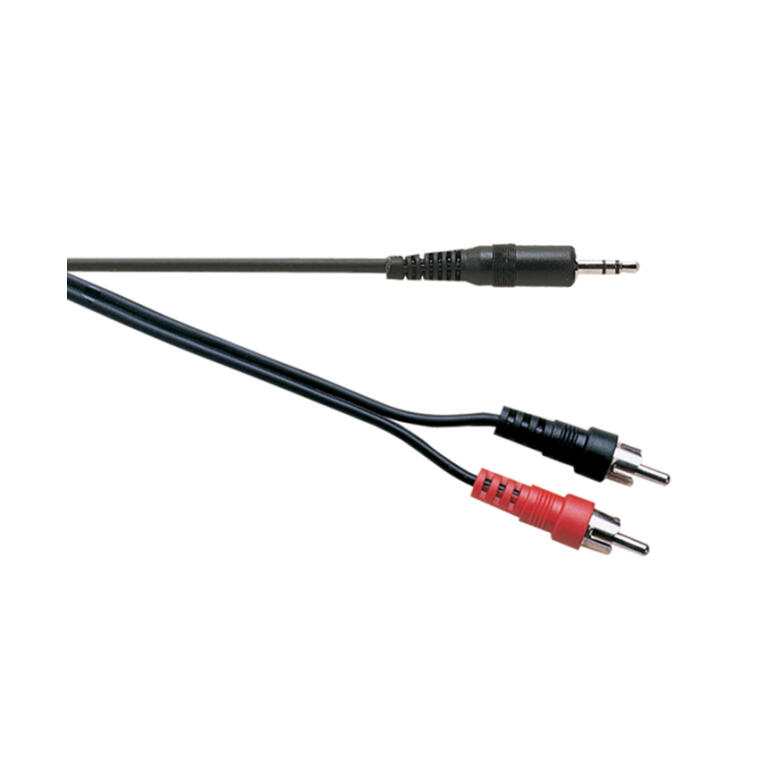 Electrovision A121BA 3.5mm Stereo Jack Plug to 2x Phono Plugs