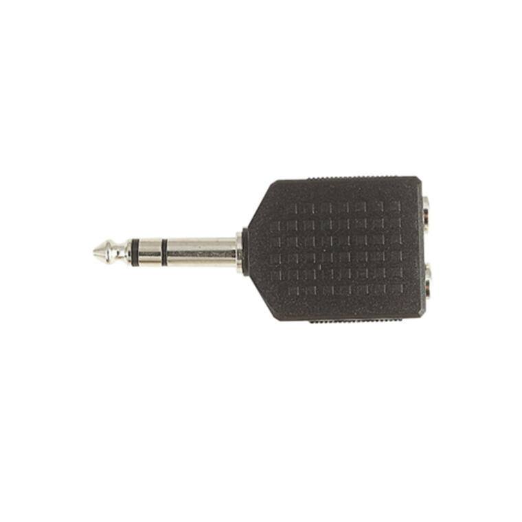 Electrovision F386 Stereo 6.35 Jack plug to 2x Stereo 6.35 Jack sockets