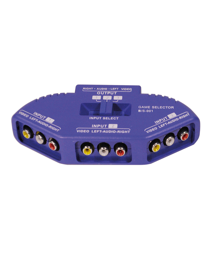 Electrovision T114K 3 Way Audio Video Input Selector front