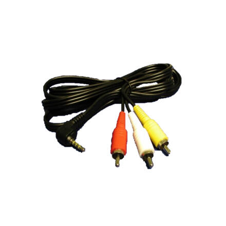 Flexicon 27.1805 3x Phono plugs to 3.5mm Right angled Stereo 3 Pole Jack Plug
