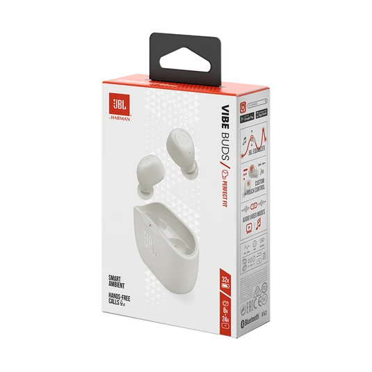 HP JBL VIBE BUDS US White SKU 1605X1605