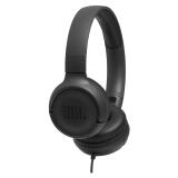 JBL Tune 500 Wired On Ear Headphones with Microphone Black
