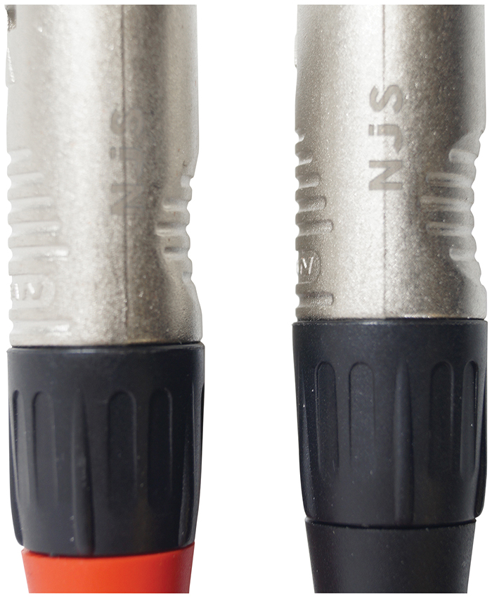 NJS774 3.5 Stereo Jack plug to XLR plug connections