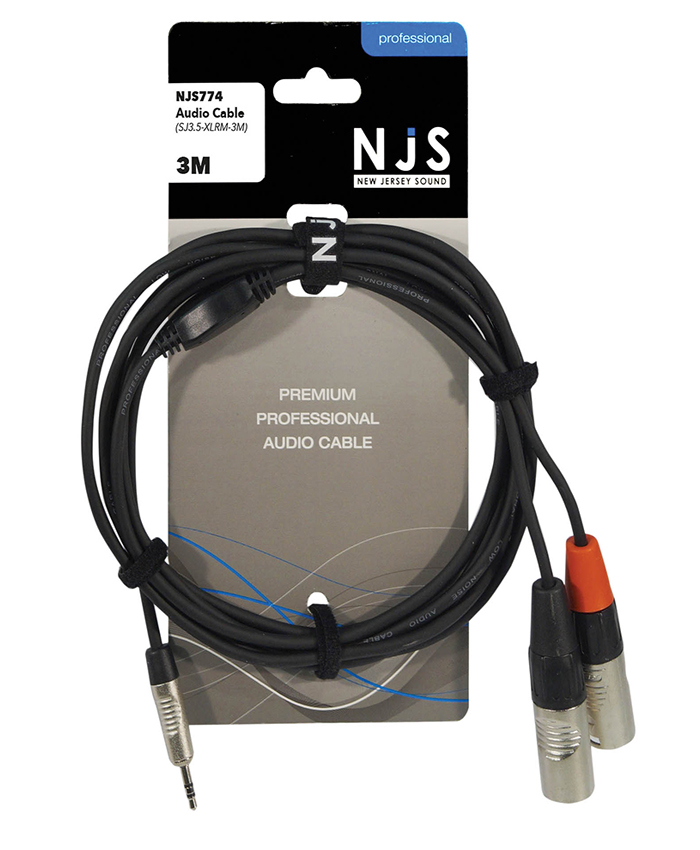 NJS774 3.5 Stereo Jack plug to XLR plug
