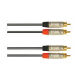 NJS791 High Quality 2x Phono plugs to 2x Phono plugs wires