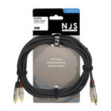 NJS792 High Quality 2x Phono plugs to 2x Phono plugs