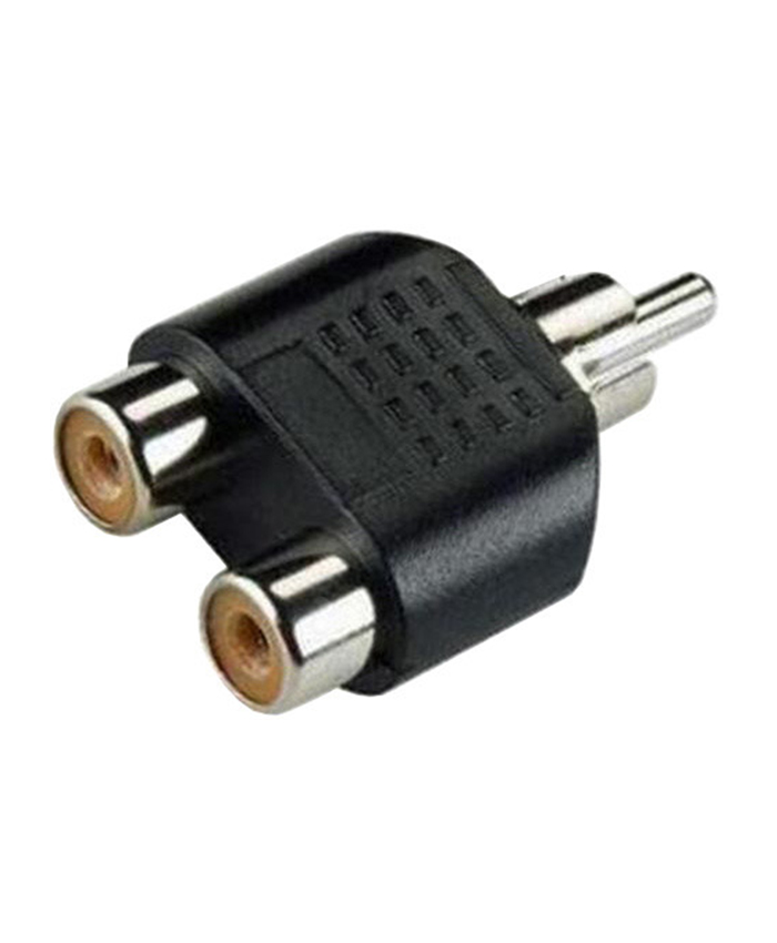 Phono plug to 2x Phono sockets
