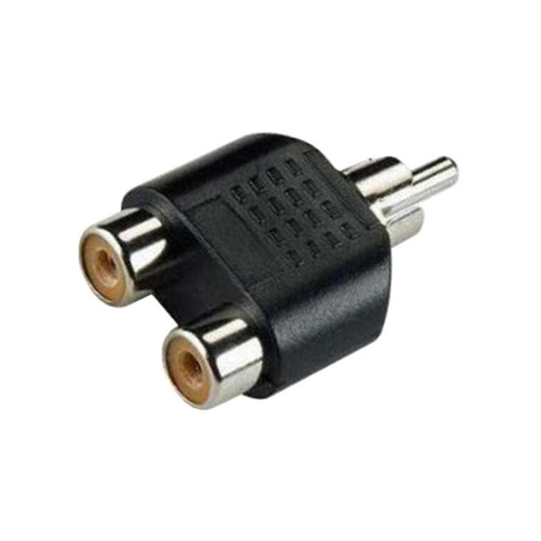 Phono plug to 2x Phono sockets