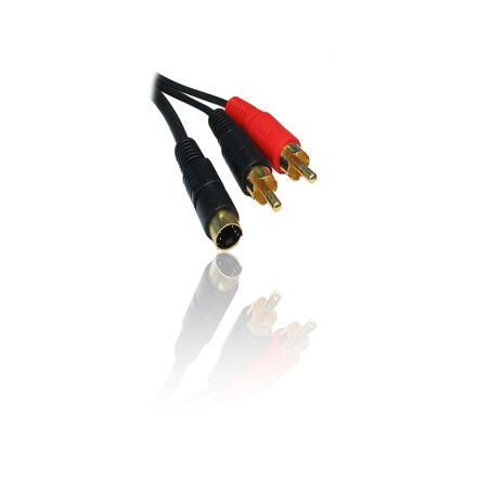 S Video to 2x Phono plugs