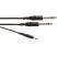 Soundlab A120BA 2x 6.35mm Mono Jack plugs to 3.5mm Stereo Jack plug