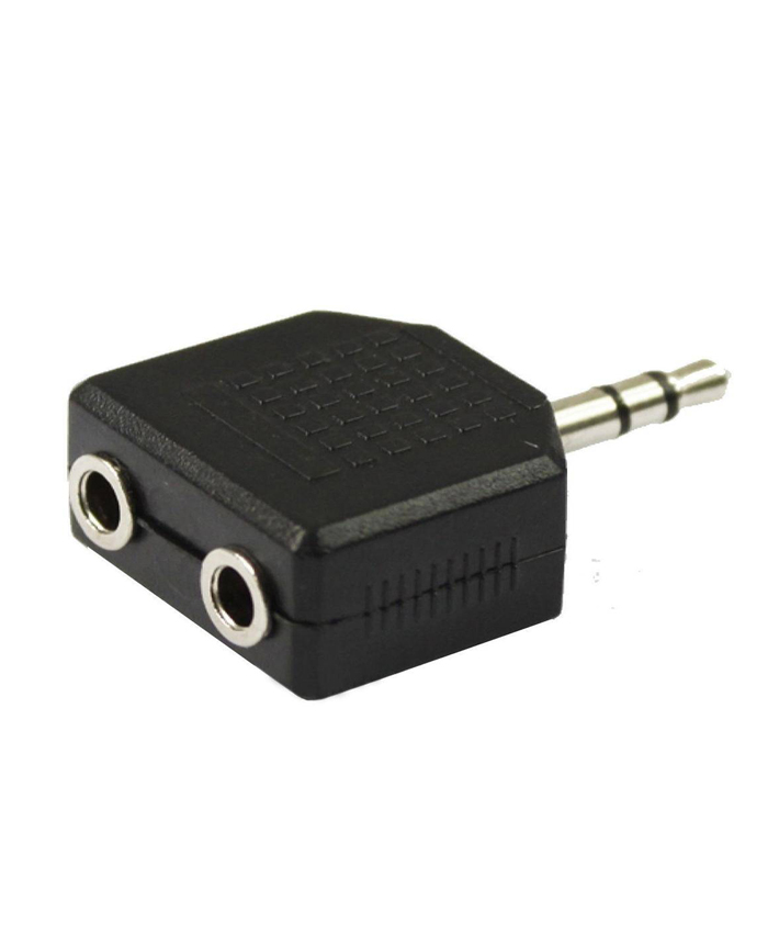 Stereo 3.5 Jack plug to 2x 3.5 Jack sockets