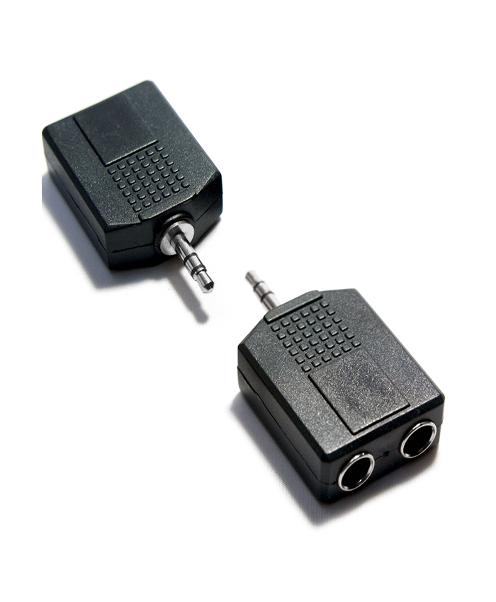 Stereo 3.5 Jack plug to 2x 6.35 Jack sockets