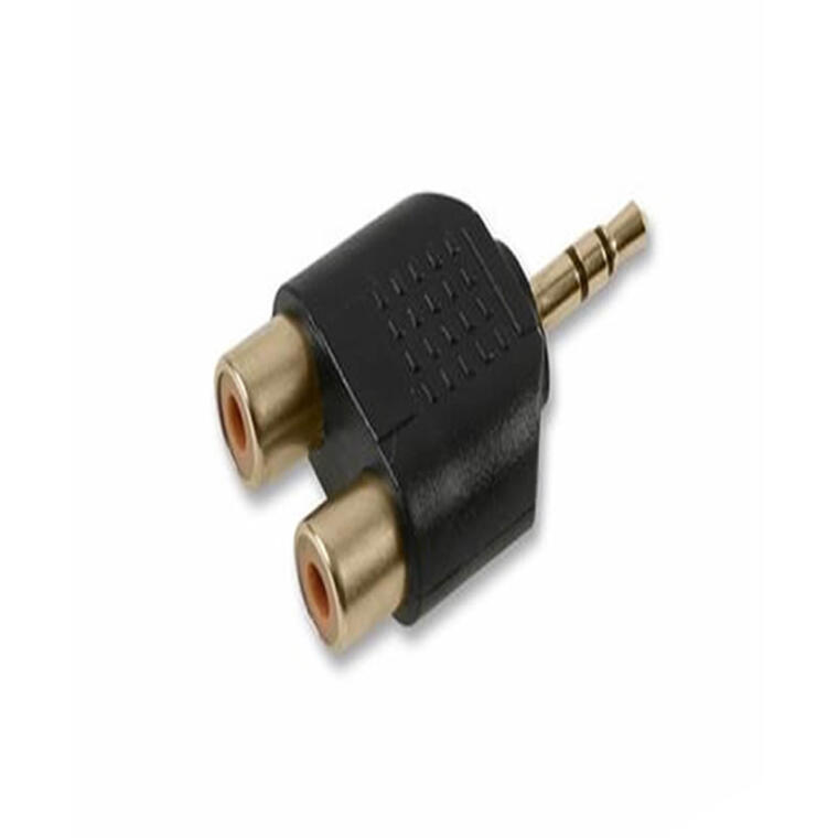 Stereo 3.5 Jack plug to 2x Phono sockets