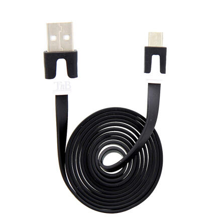 TnB CBFLAT1BK USB plug to Micro USB plug Flat Cable2