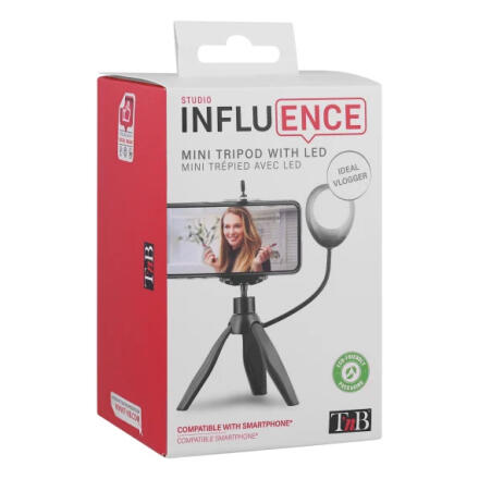 TnB Mini Tripod for Smartphone with LED INFLUENCE 3