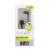 TnB TCUSB02 USB plug to right angle USB C plug with packing front2