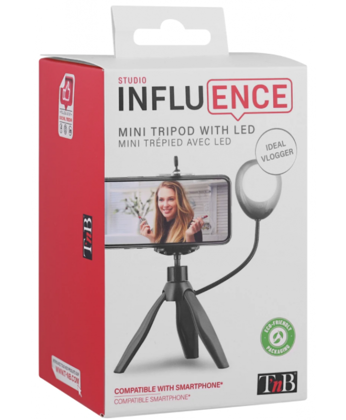 Mini tripod with LED