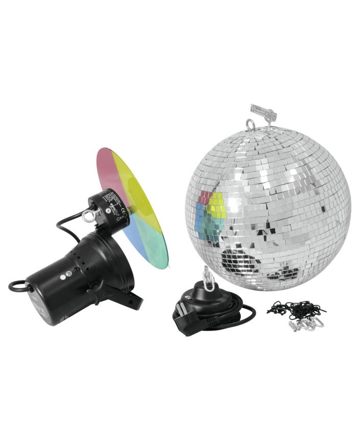 EUROLITE Mirror Ball Set 30cm with Pinspot