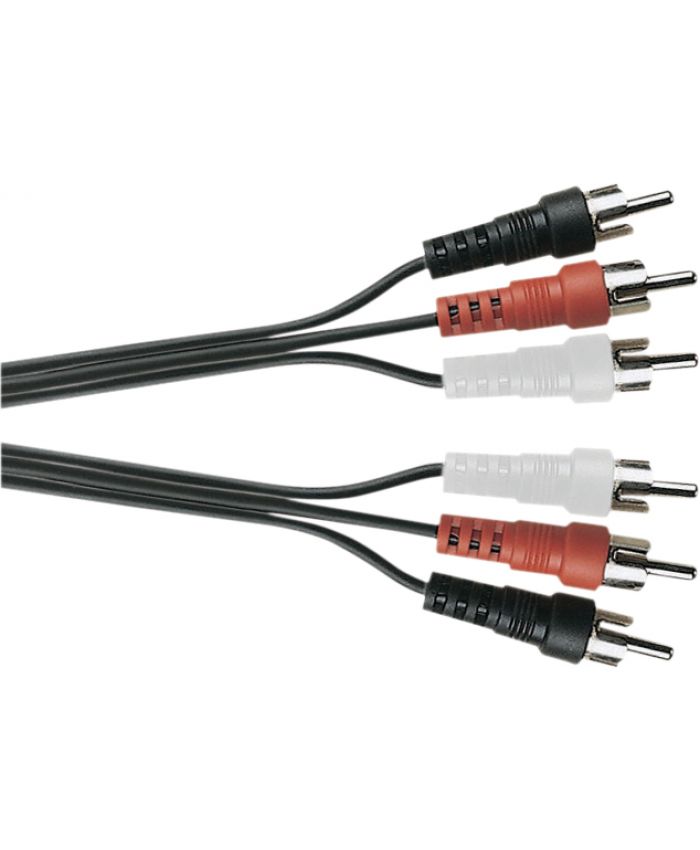 3x Phono Plugs to 3x Phono Plugs (3m)