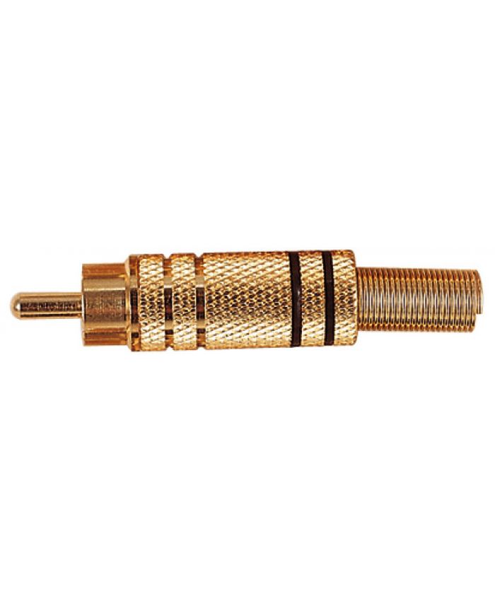 Gold Phono Plug (Soldering)