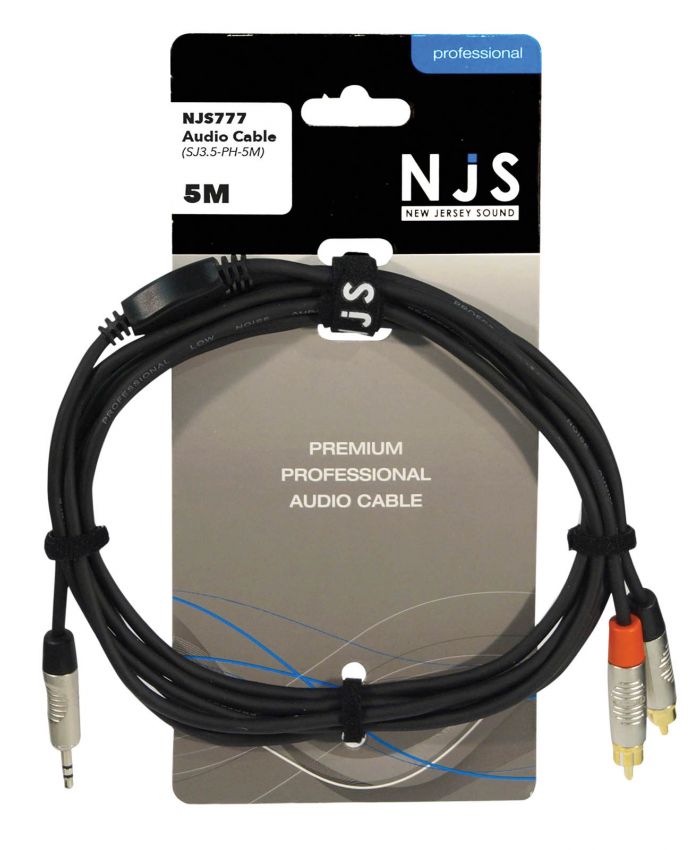 Pro 3.5mm Jk. to 2x Ph. (5m)