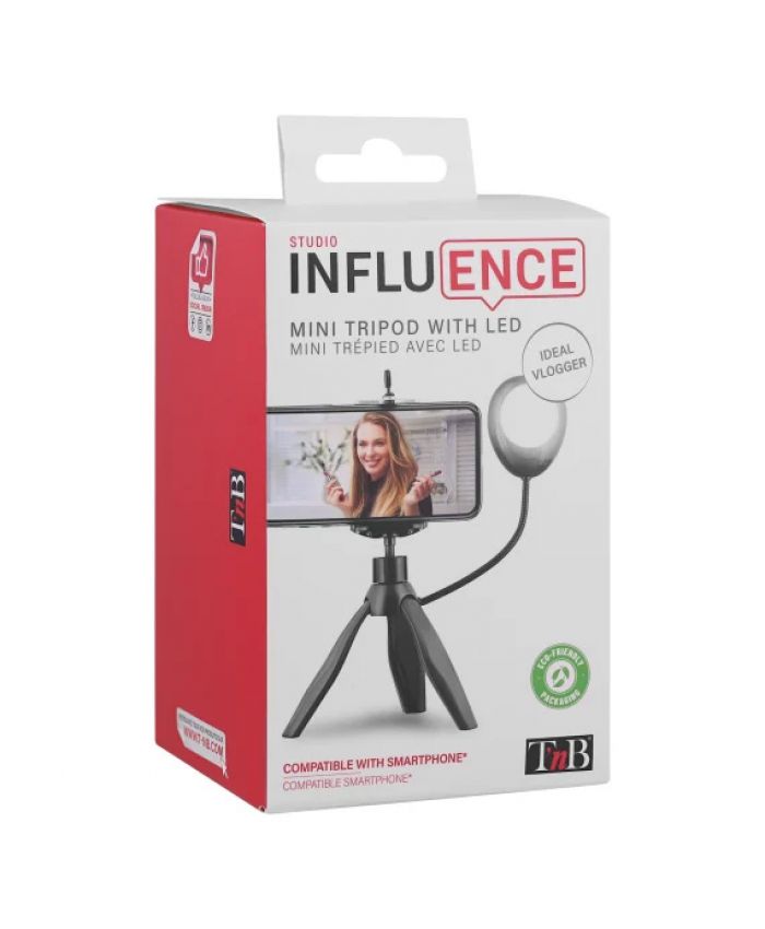 Mini tripod with LED