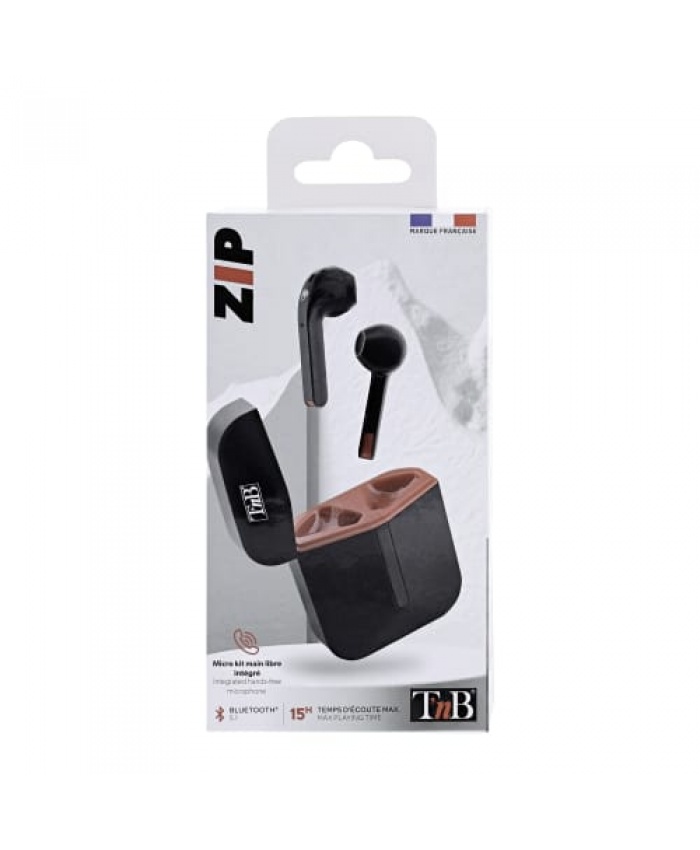 TWS ZIP black earphones