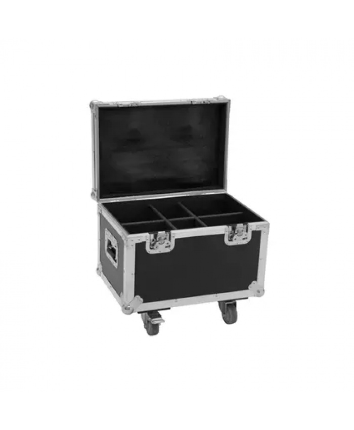 ROADINGER Flightcase 4x LED TMH-13/17/S30/W36 with wheels