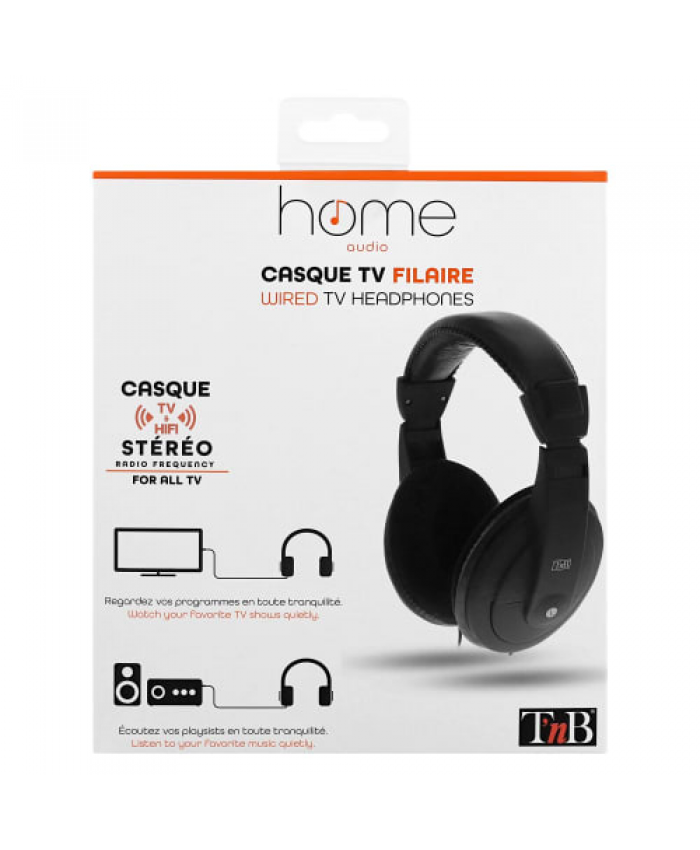 TNB Wired TV headset 3.5mm jack 3m
