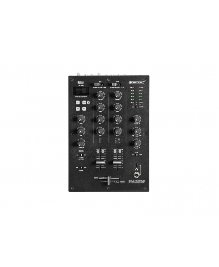 Omnitronic PM-222P 2-channel DJ Mixer with Player  Stock for approx. 12 wk(s)