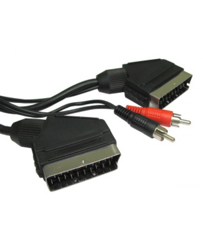 Scart to Scart with 2 RCA (1.5m)