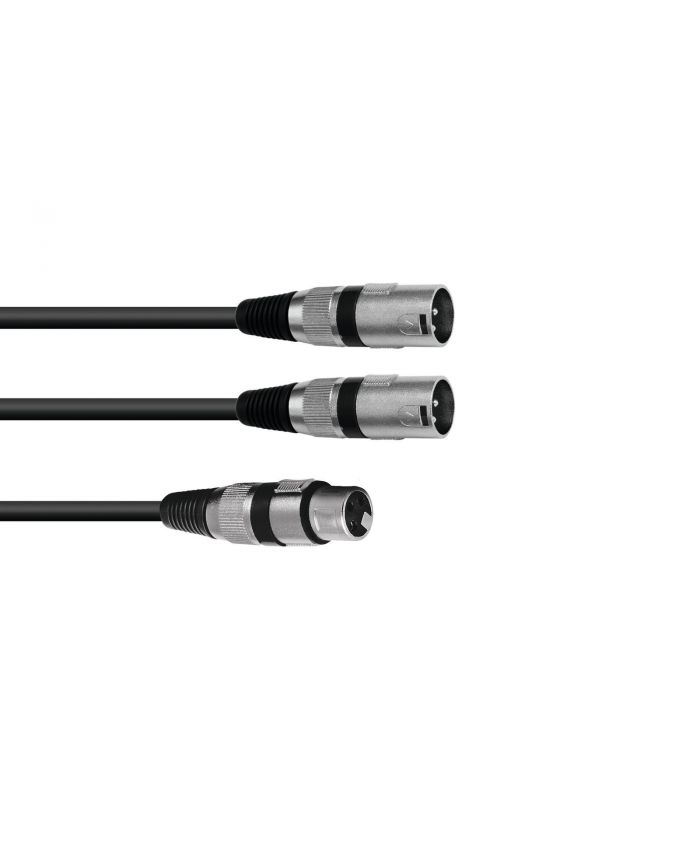 XLR to 2x XLR (0,5m)