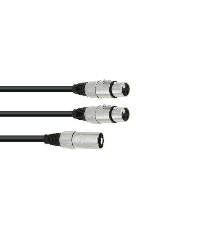 XLR to 2x XLR (0,5m)