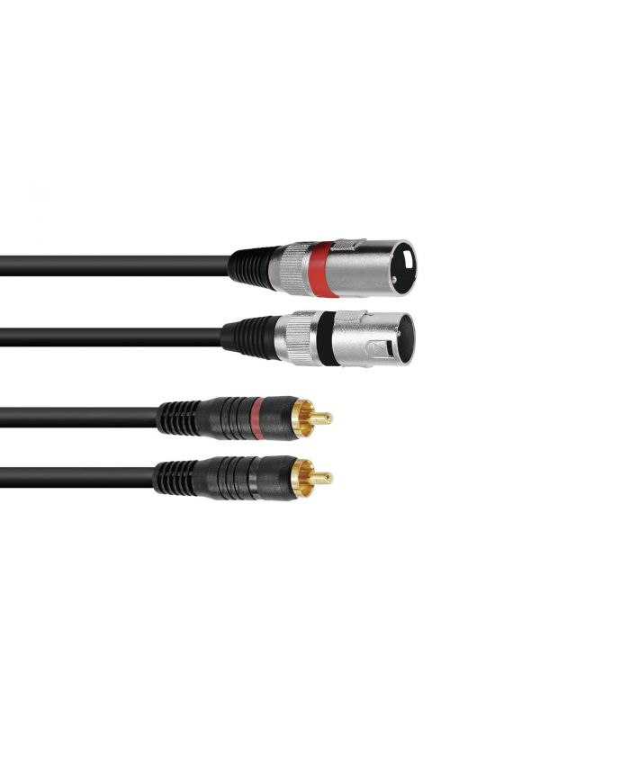 2x XLR to 2x RCA (1.5m)