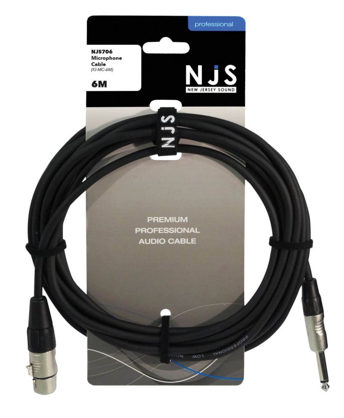 Pro 6.35mm Jack to XLR (6m)