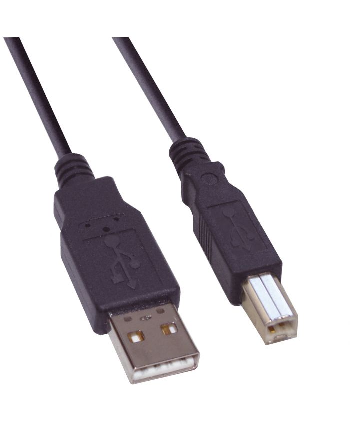 USB-A plug to USB-B plug