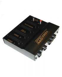 Commtel T113YA 3 way Scart Splitter with 2x Phono Out