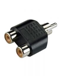 Phono plug to 2x Phono sockets