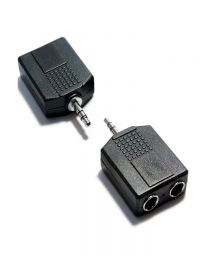 Stereo 3.5 Jack plug to 2x 6.35 Jack sockets