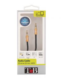 TnB JackLux 1 Premium Quality 3.5mm Stereo Jack Plug to 3.5mm Stereo Jack Plug