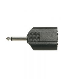 Electrovision F376 Mono 6.35 Jack plug to 2x 6.35 Jack sockets